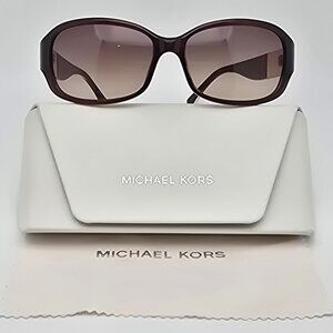 Michael Kors Eleanor M2902S Brown Frame Dark Brown Gradient Lens Sunglasses 57mm